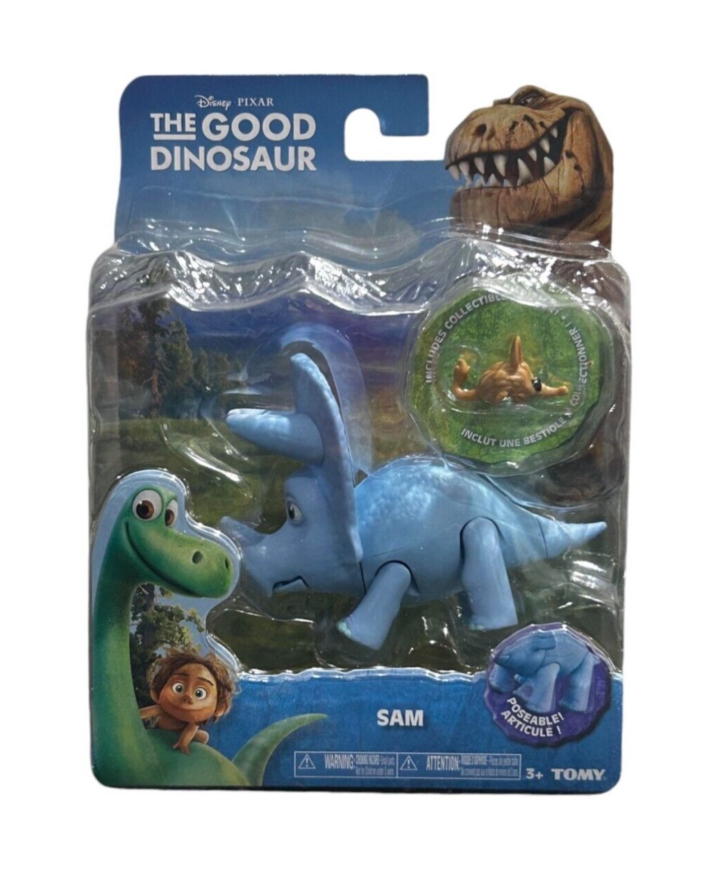 TOMY The Good Dinosaur Sam Poseable Triceratops Figure