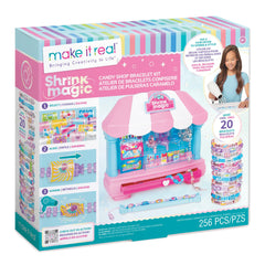 Make It Real Shrink Magic Candy Shop Bracelet Kit – 20 Bracelets