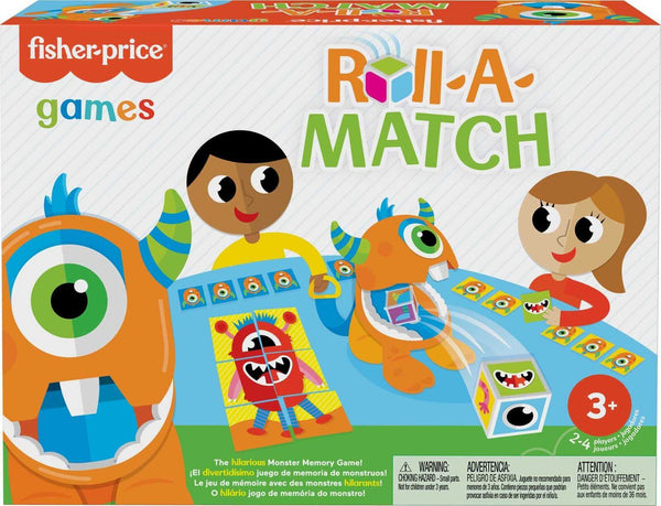 Fisher-Price Roll-a-Match Monster Dice Preschool Game