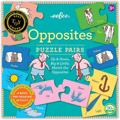 eeBoo Opposites Puzzle Pairs – Early Learning Activity