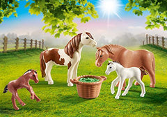 Playmobil Ponies with Foals | Pony Farm Playset for Kids