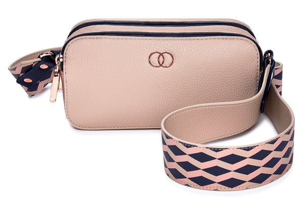 Caboodles Life & Style Crossbody Clutch – Navy/Bone