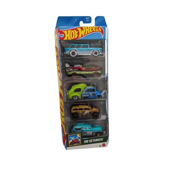 Hot Wheels HW Getaways 5-Pack Die-Cast Cars 1:64 Scale