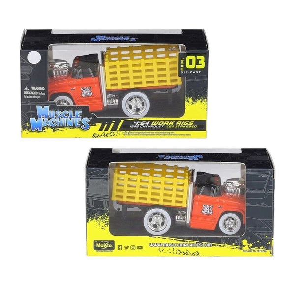 Maisto 1966 Chevrolet C60 Stake Bed Truck 1:64 Die-Cast