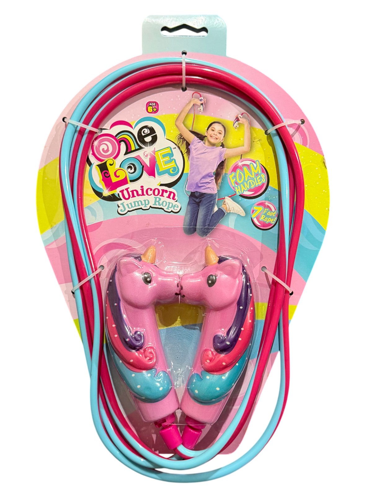 JA-RU One Love Unicorn Jump Rope – 7 Feet of Magical Fun