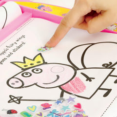 Peppa Pig Roll Desk Activity Set with Paper, Stickers & Crayons