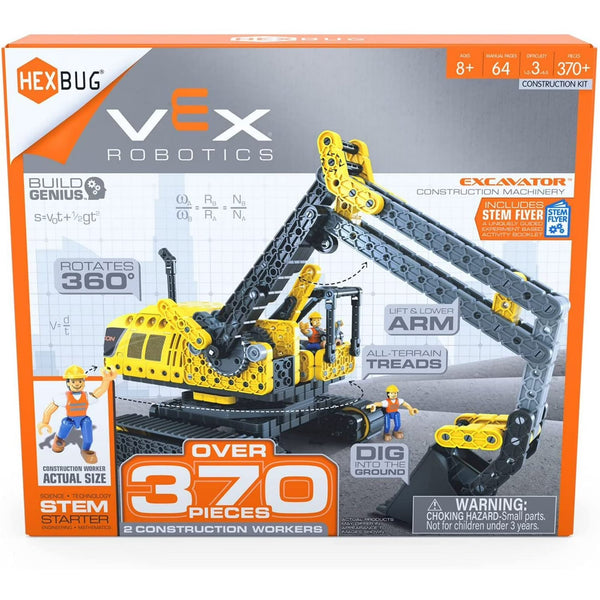 HEXBUG VEX Robotics Excavator – 370-Piece STEM Build