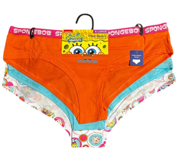 Nickelodeon SpongeBob SquarePants Hipster Underwear 3-Pack — XL