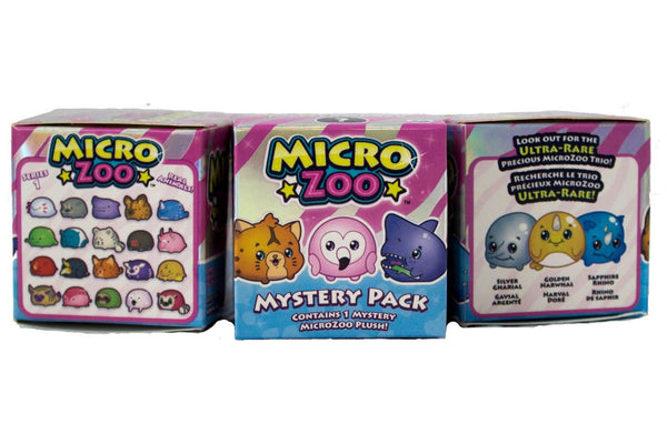 MicroZoo Mini Plush Animals | 3-Pack Mystery Collectible Set