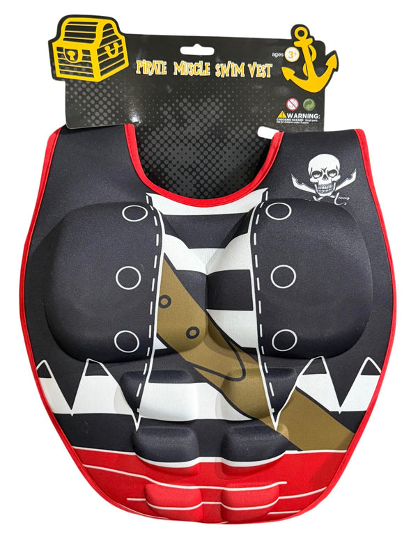 Sakar Pirate Muscle Swimming Vest – Kids' Fun Float Aid