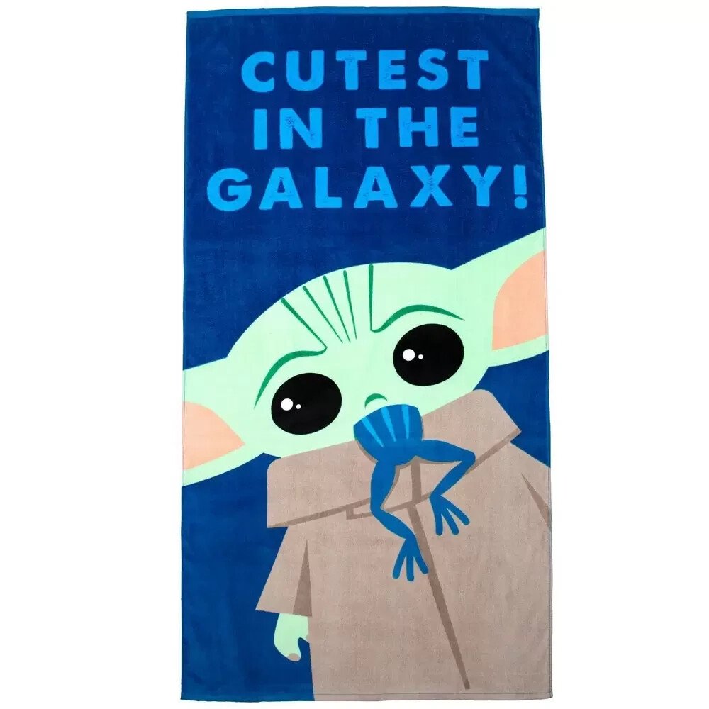 Disney Star Wars Mandalorian The Child 'Cutest in the Galaxy' Beach Towel