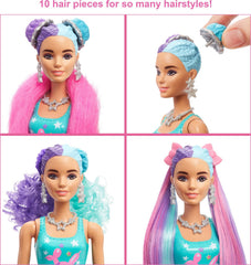 Barbie Color Reveal Glittery Purple Doll with 25 Party Surprises