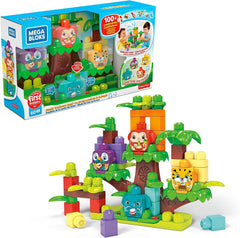 Mega Bloks Jungle Treehouse Band – Interactive Musical Building Set