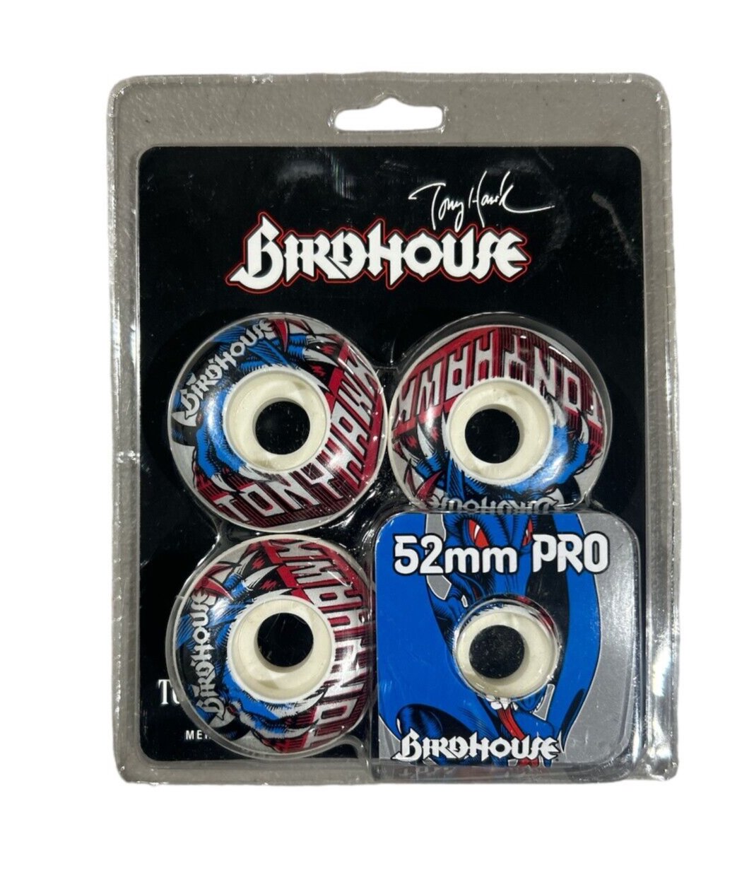 Birdhouse Tony Hawk Pro 52mm Skateboard Wheels – White