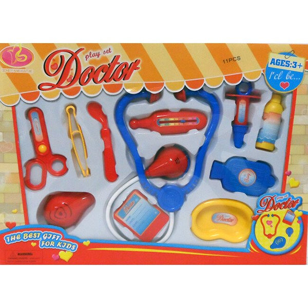 Global USA Kids Doctor Play Set – 11-Piece Pretend Play Kit