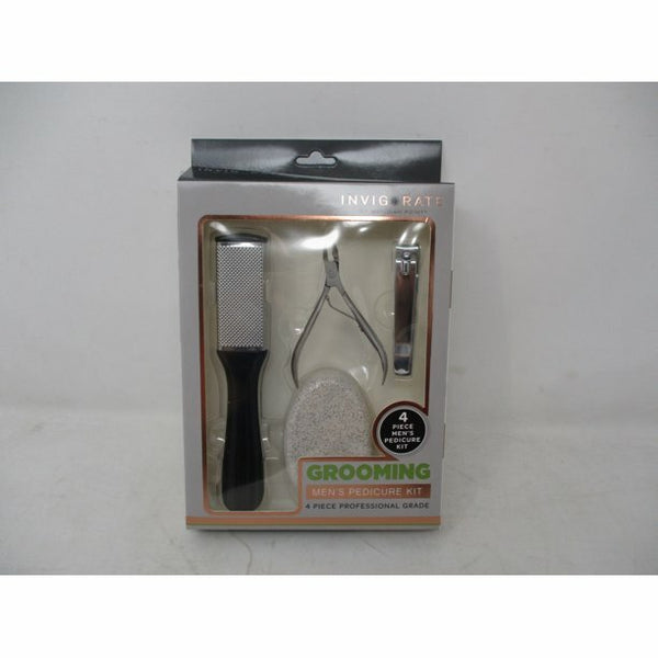 Meridian Point Invigorate Men's 4-Piece Pedicure Grooming Set