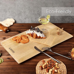 Talent Mango Wood Cutting Board with Live Edge, 15.6" x 9.8"