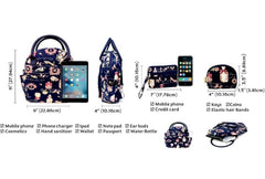 Women's 3-Piece Travel Bag Set with Phone Bag & Wallet