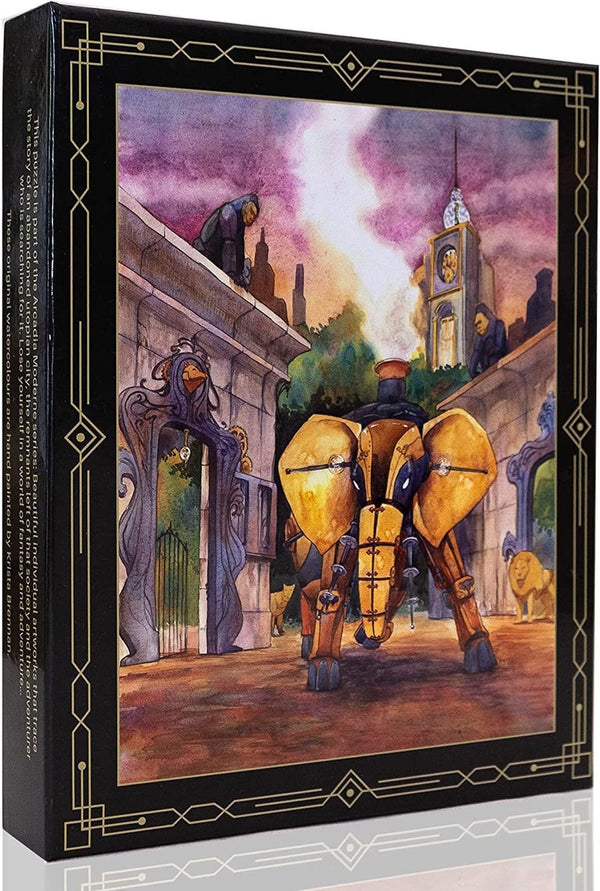 Eliophant 1000-Piece Fantasy Watercolor Jigsaw Puzzle with Reference Poster