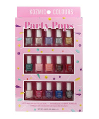 Kozmic Colours Party Pops Mini Nail Polish Set, 15 Pieces