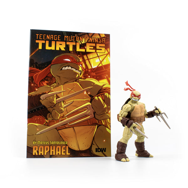 The Loyal Subjects TMNT BST AXN v2 IDW Raphael Figure & Comic