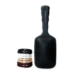 Evolove Brush & Hair Tie Set – Gentle Care for Every Hair Type