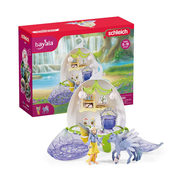 Schleich bayala Fairy Vet Blossom 14-Piece Fantasy Playset