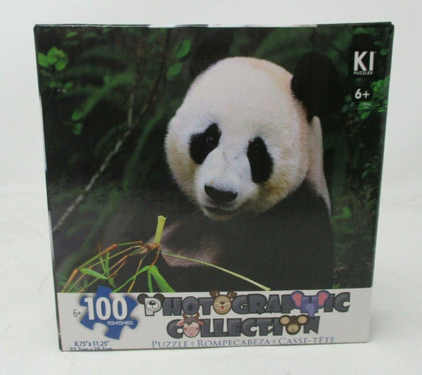 KI Puzzles 100 Piece Panda Photographic Jigsaw Puzzle