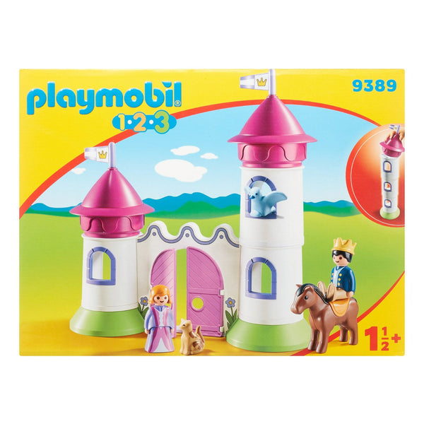 Playmobil 1.2.3 Castle with Stackable Towers Playset