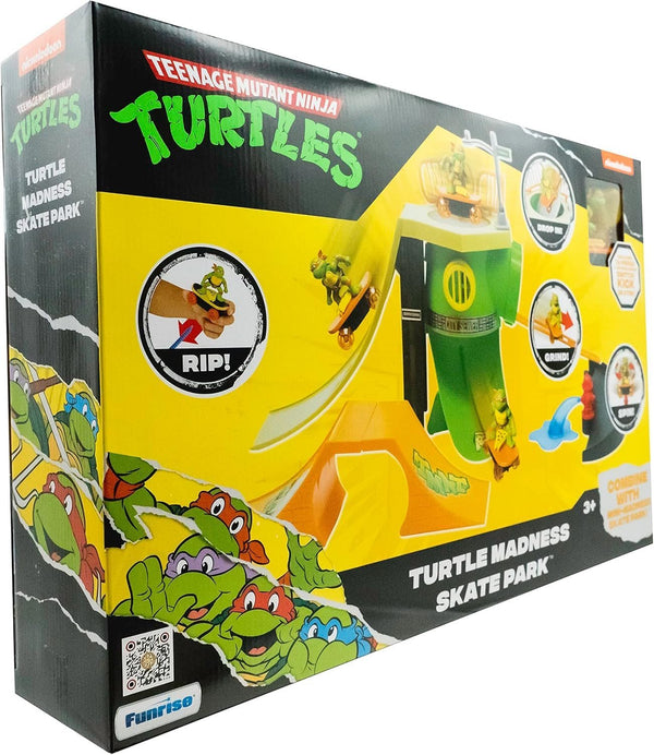 Funrise TMNT Turtle Madness Skate Park Playset – 18-Piece Set