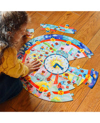 eeBoo Around The Clock Puzzle | Time-Telling Jigsaw for Kids