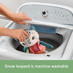 Fisher-Price Planet Friends Snow Leopard Sensory Plush for Babies