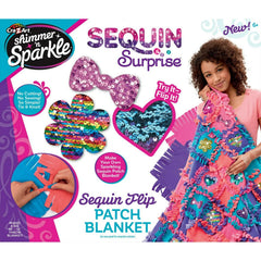 Cra-Z-Art Sequin Surprise MYO Blanket – No-Sew Tie Knot Kit