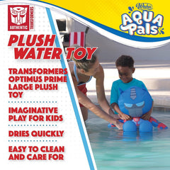 Wahu Aqua Pals Transformers Optimus Prime Plush Water Toy 16"