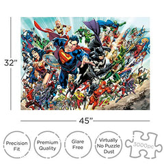 Aquarius DC Comics Cast 3000-Piece Jigsaw Puzzle – 32x45 In.