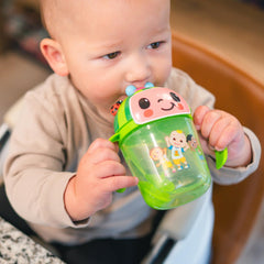 The First Years Cocomelon Weighted Straw Cup | Spill-Proof | 7 oz