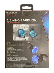 Bytech Gaming Earbuds with Detachable Boom Microphone