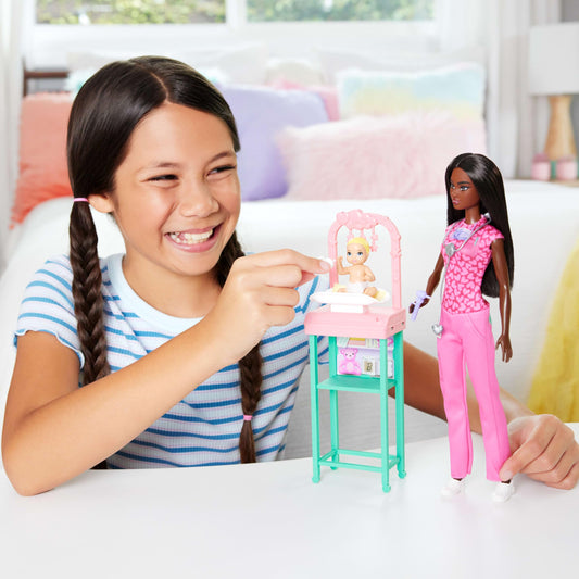 Barbie Baby Doctor Playset with Doll, Baby & Accessories