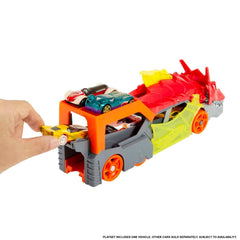 Hot Wheels Dragon Launch Transporter Track Set with 1:64 Car
