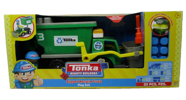Tonka Mighty Builders Rugged Recycle Truck 10-Piece Playset