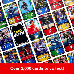 Mattel UNO Elite NFL Card Game 2024 with 4 Collectible Foil Cards