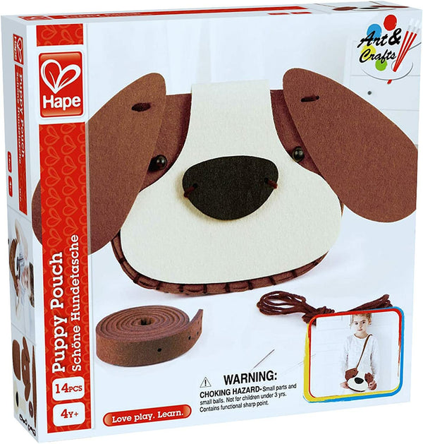 Hape Puppy Pouch DIY Felt Craft Kit for Kids