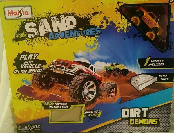Maisto Sand Adventure Dirt Demons Die-Cast Truck & Moldable Sand Set
