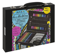 Art 101 Doodlebliss 24-Piece Wood Art Set for Kids & Beginners