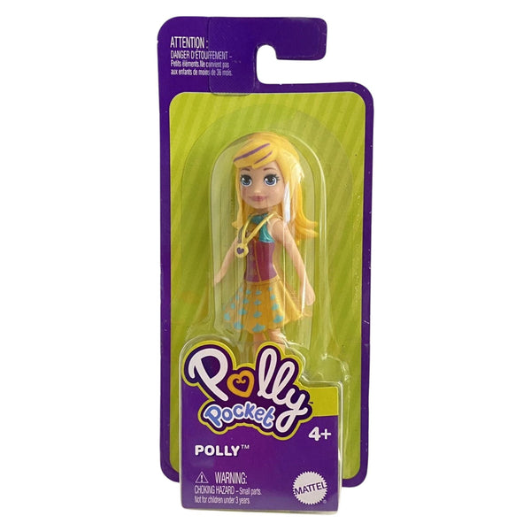 Mattel Polly Pocket Polly Doll – Gold Halter Dress