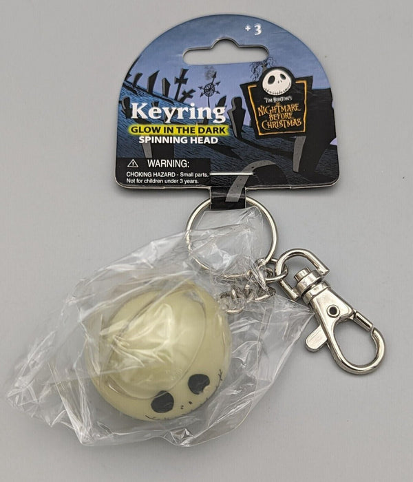 Monogram Disney Nightmare Before Christmas Jack Skellington Spinning Head Keychain