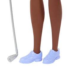 Barbie Golf Player Brunette Doll with Pink Outfit & Golf Club