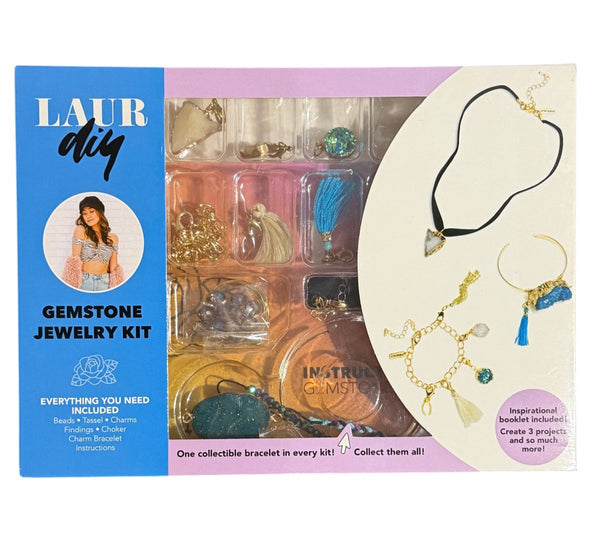 LAURdiy Gemstone Jewelry Kit – DIY Beading & Charm Projects