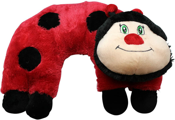 Kellytoy Large Ladybug Pillow Chums Kids Travel Neck Pillow