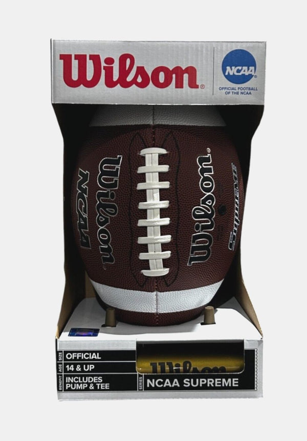 Wilson NCAA Supreme Football with Pump & Tee – Official Size